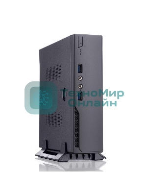 Компьютерный корпус с блоком питания 120 Ватт/ Foxline FL-L01-AD120-D65 mITX case (1L),w/2xUSB3.0, VESA, CPU cooler, w/120W pwr adapter, w/pwr cord