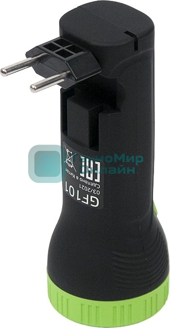 Фонарь ручной модель Gauss GFL101 1W 50lm lead acid 250mAh LED 1/10/120