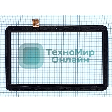 Сенсорное стекло (тачскрин) для Irbis TZ142. черное с рамкой