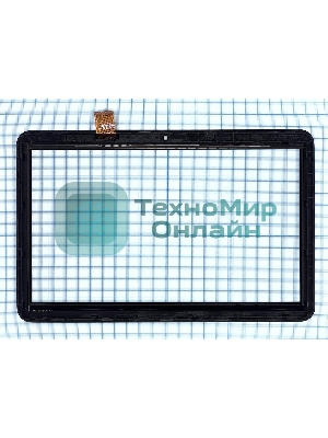 Сенсорное стекло (тачскрин) для Irbis TZ142. черное с рамкой