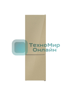 Холодильник Maunfeld MFF200NFBG Inverter бежевый двухкамерный инвертор 271/106 л морозилка снизу, No Frost