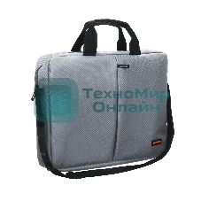 Сумка для ноутбука ExeGate Office F1590 Grey, серая, полиэстер, для ноутбуков до 15.6