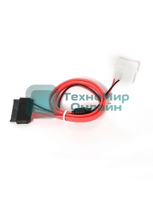 Кабель Gembird/Cablexpert Combo miniSATA, molex+SATA/miniSATA, 6pin+7pin, (длина инт-35 см, пит-30 см)