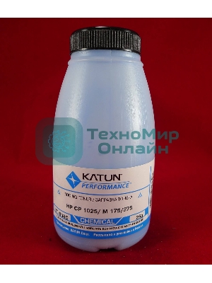 Тонер HP CP 1025/M 175/275 Cyan, химический (фл.25г.) Katun фас. Россия
