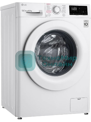 Стиральная машина LG F2V3GS3W белый, загрузка фронтальная 8,5 кг, 1200 об/мин., класс: А