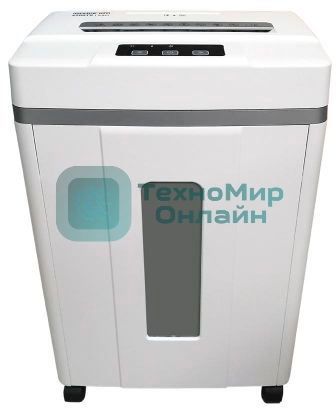 Шредер Office Kit S200TSCD 0,8x2 белый (секр.P-7) фрагменты 6лист. 25лтр. скобы пл.карты CD