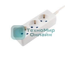 Удлинитель PROconnect 3 гнезда, 5 м, 3х0.75 мм², с/з, белый