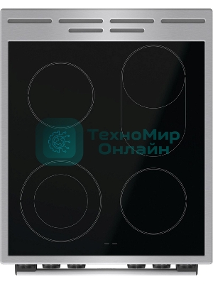 Плита электрическая Gorenje GECS5C70XA серебристый, конфорок 4 электрических, духовка 70 л, 50 см x 85 см x 59.4 см