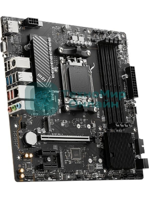 Материнская плата MSI PRO B650M-P, AM5, AMD B650, 4xDDR5, 4xSATA, 2xM.2, 1xPCI-E 4.0 x16, 2xPCI-E 4.0 x1, 1xHDMI, 1xDP, 1xVGA, 1x2.5Gb LAN, 2xUSB 3.2 Gen 1, 2xUSB 3.2 Gen 2, 3x3.5 мм, 7.1, Micro-ATX