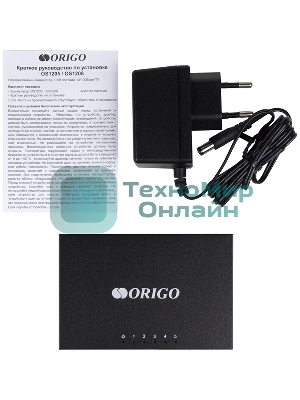 Коммутатор неуправляемый 5-портовый ORIGO OS1205/A1A 10/100 Мбит/с