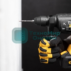 Бур по бетону, двойная спираль, Cobalt W-tip, 5x110 мм, SDS PLUS Denzel