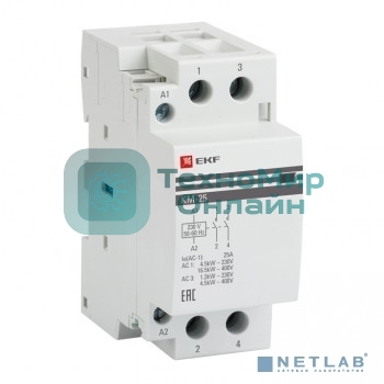 Контактор модульный EKF km-2-16-20 КМ 16А 2NO (2 мод.) PROxima