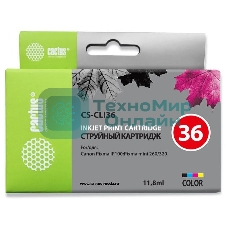 Картридж струйный Cactus CS-CLI36 цветной (11.8 мл.) для Canon Pixma iP 100/MiNi 260