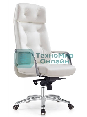 Кресло Бюрократ DAO/WHITE белый, кожа