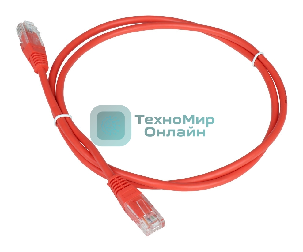 Патч-корд LANMASTER TWT UTP cat.5e, с заливными колпачками, 0.3 м, оранжевый