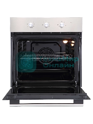 Духовой шкаф встраиваемый полноразмерный Evelux EO 620 X, 60 см, 8 режимов, 65л, нержавеющая сталь