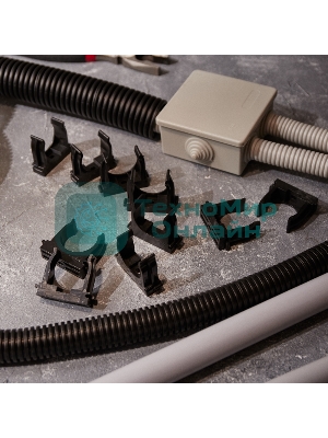 Крепеж-клипса для монтажного пистолета Rexant Ø 32 мм, черная (50 шт/уп)