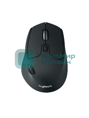 Мышь беспроводная Logitech M720 Triathlon черный, 1000 dpi, радиоканал, Bluetooth, USB, кнопки - 8