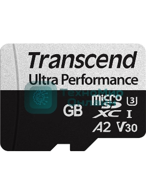Флеш карта Transcend 64Gb UHS-I U3 microSD w/ adapter A2 Ultra Performance R/W:160/125 MB/s