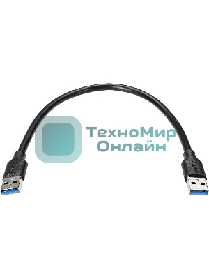 Кабель соединительный Telecom TUS715-0.3M USB3.0 Am-Am 0.3m Telecom (TUS715-0.3M)
