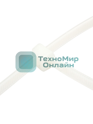 Хомут-стяжка кабельная нейлоновая Rexant 350 x4,8 мм, белая, упаковка 100 шт.