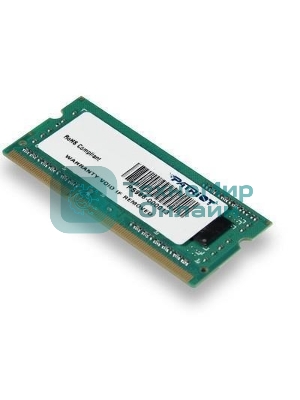 Оперативная память Patriot, DDR3, 4GB (1x4 GB), 1600 MHz, CL11, SO-DIMM