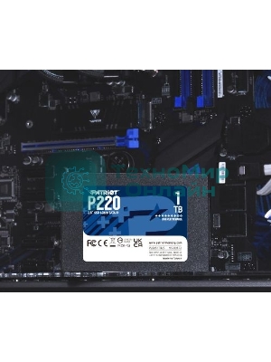 Накопитель SSD Patriot P220, 1Tb, SATA III, 2.5