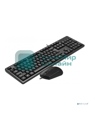 Комплект клавиатура+мышь A4Tech KK-3330S проводной, USB, 1200 DPI, чёрный