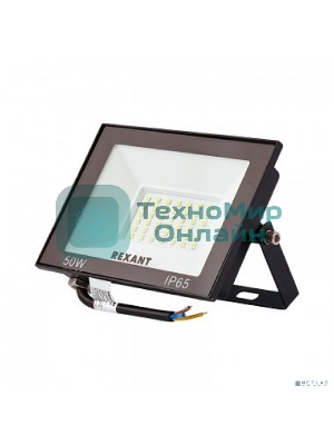 Прожектор Rexant СДО 50 Вт 4000 Лм 4000 K черный корпус