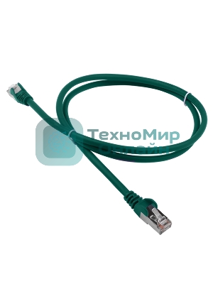 Патч-корд Lanmaster LSZH FTP кат.5e, 1.0 м, зеленый