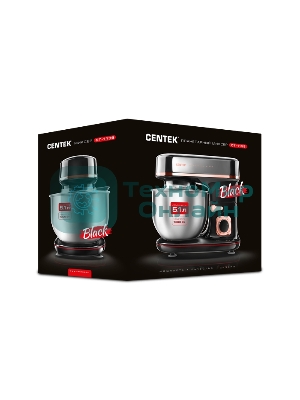 Миксер Centek CT-1139 черный/хром
