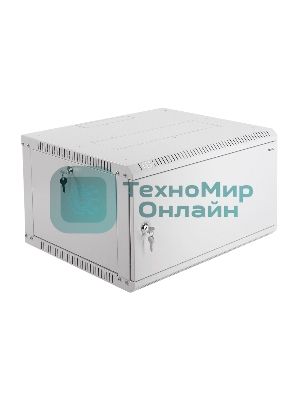 Шкаф телеком. настенный разборный 6U (600х650) дверь металл (ШРН-Э-6.650.1)