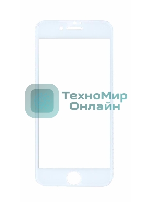 Защитное стекло 4D для Apple iPhone 7/8 белый