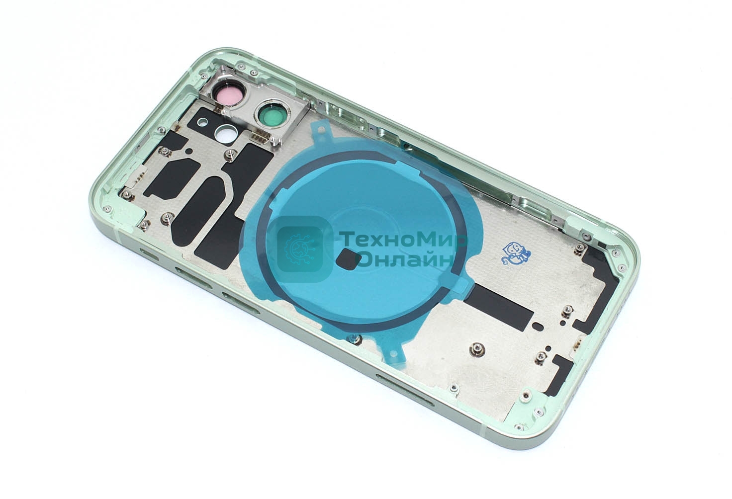 Задняя крышка (корпус) в сборе с рамкой для Apple iPhone 12 Mini зеленый