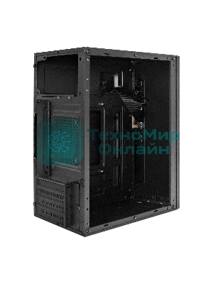 Компьютерный корпус Minitower ExeGate BAA-303-AAA350 (mATX, БП AAA350 с вент. 8см, 2хUSB, HD Audio, черный)