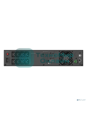 Источник бесперебойного питания CBR PLS-1KRT-8I-LCHERSC Line Interactive Smart 1000/900 RT 8 x C13, LCD, HID-USB, RS232, EPO, SNMP slot