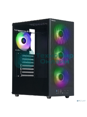 Компьютерный корпус Defender RaptorX черный,ATX,4fans,switchM/BSync