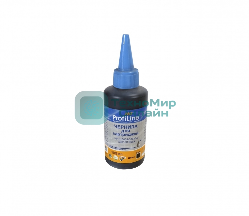 Чернила ProfiLine 51640A/51645A/C6615D для принтеров HP черный пигментные 100 мл
