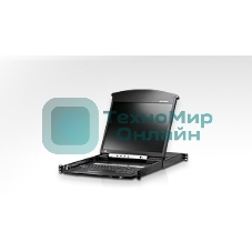 Коммутаторы консоли ATEN 8P CAT5 HIGH DENSITY DUAL RAIL LCD 19INCH OVER IP