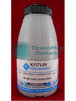 Тонер HP CP2020/2025/CM2320 черный, химический (фл.100г.) Katun фас. России