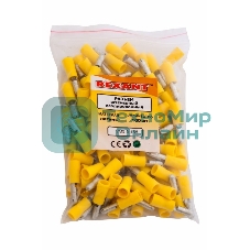 Разъем штекерный изолированный Rexant штекер 5 мм 4-6 мм² (РШи-п 6.0-5) желтый