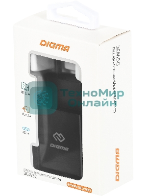 Сетевое зарядное устройство Digma DGW3C 3A PD черный