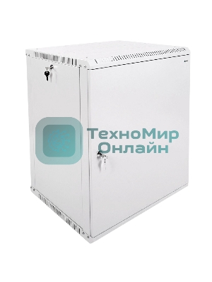 Шкаф телекоммуникационный настенный разборный 15U (600х520) дверь металл, ШРН-Э-15.500.1