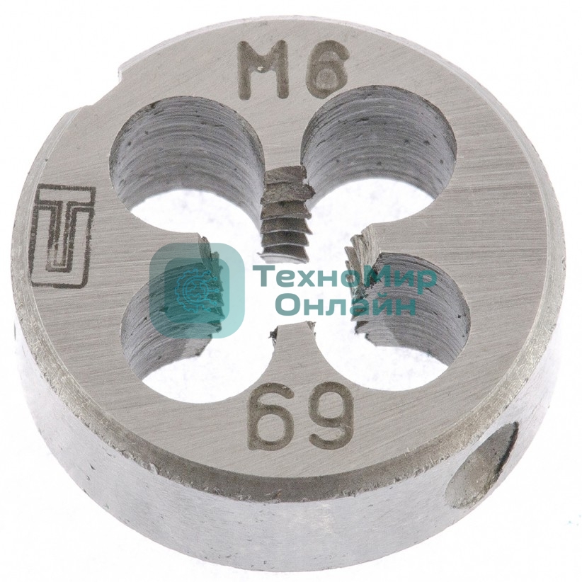 Плашка Сибртех М6 х 1,0 мм
