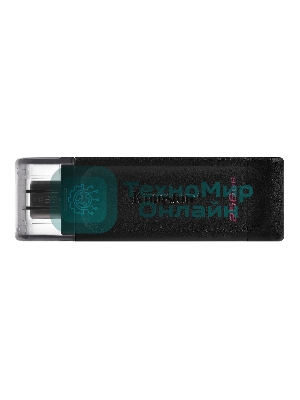 Флешка USB Kingston DataTraveler DT70 (DT70/256Gb), 256Gb, USB Type-C 3.2, R/W 70/45, черный