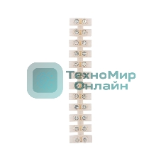 Клеммная колодка винтовая Rexant KВ-4 (1,5-4 мм²), ток 3 A, полиэтилен белый (ЗВИ), индивидуальная упаковка, 1 шт.