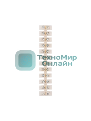 Клеммная колодка винтовая Rexant KВ-4 (1,5-4 мм²), ток 3 A, полиэтилен белый (ЗВИ), индивидуальная упаковка, 1 шт.