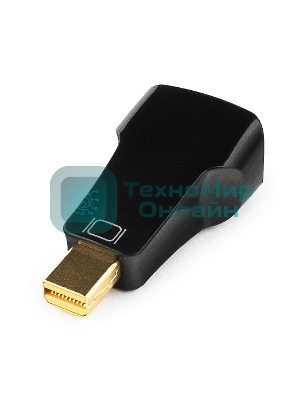 Переходник miniDisplayPort - VGA, Cablexpert A-mDPM-VGAF-01, 20M/15F, черный, пакет