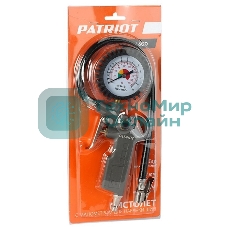 Пистолет для накачки шин Patriot GN 60D 10бар шланг360мм манометр63мм быстросъем