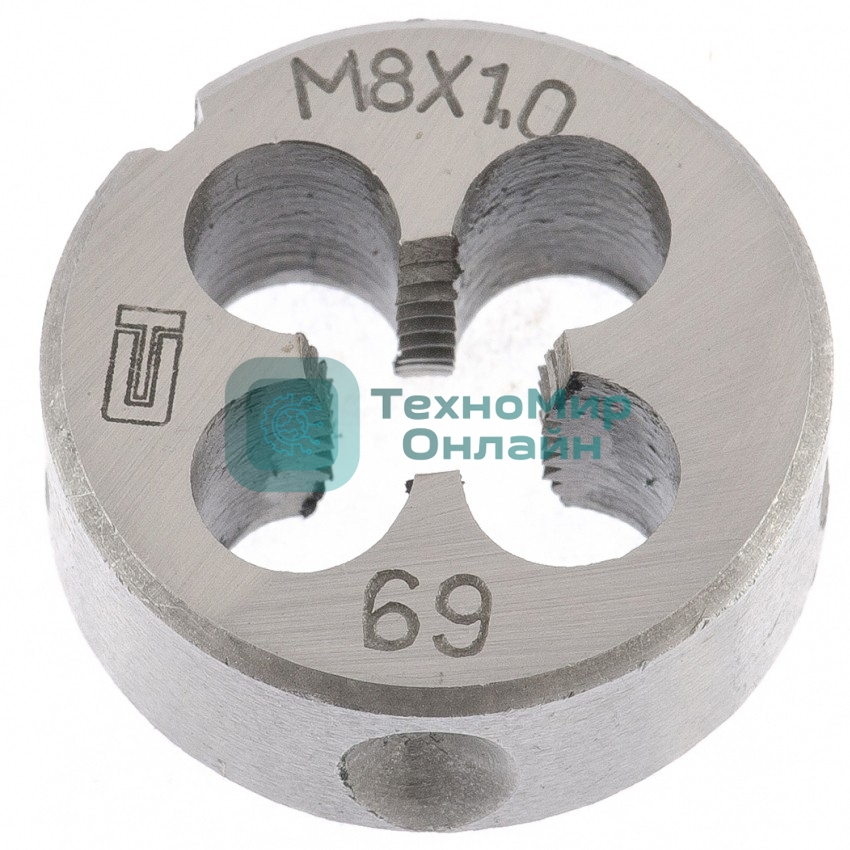 Плашка Сибртех М8 х 1,0 мм